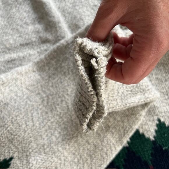 VTG 80s Peconic Bay Traders Crewneck Pullover Sweater Mens XL Cotton Argyle - Picture 3 of 9